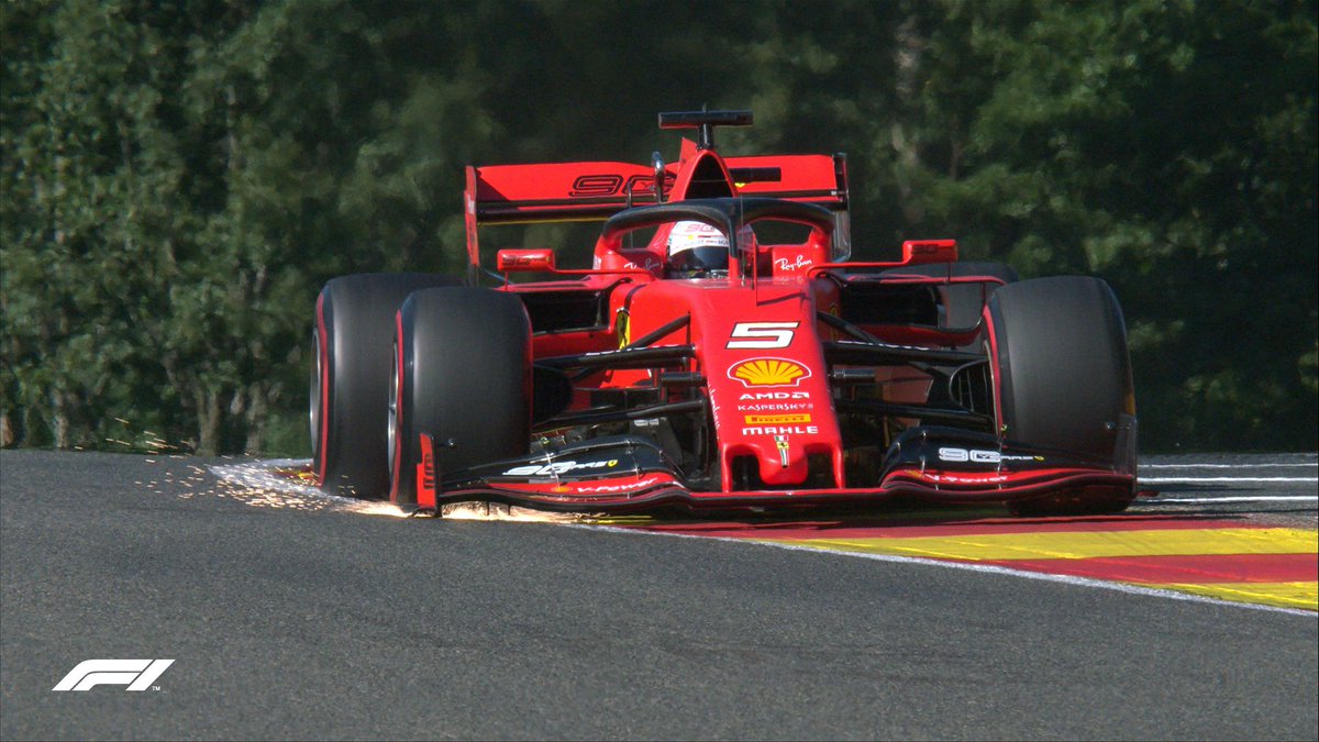 F1's tweet image. 🏁 TOP 10 - END OF FP2 🏁

1 LEC
2 VET 📸
3 BOT
4 HAM
5 PER
6 VER
7 RAI
8 STR
9 RIC
10 ALB

Session ends under a red flag after heat damage to Sergio Perez's car

#F1 #BelgianGP 🇧🇪