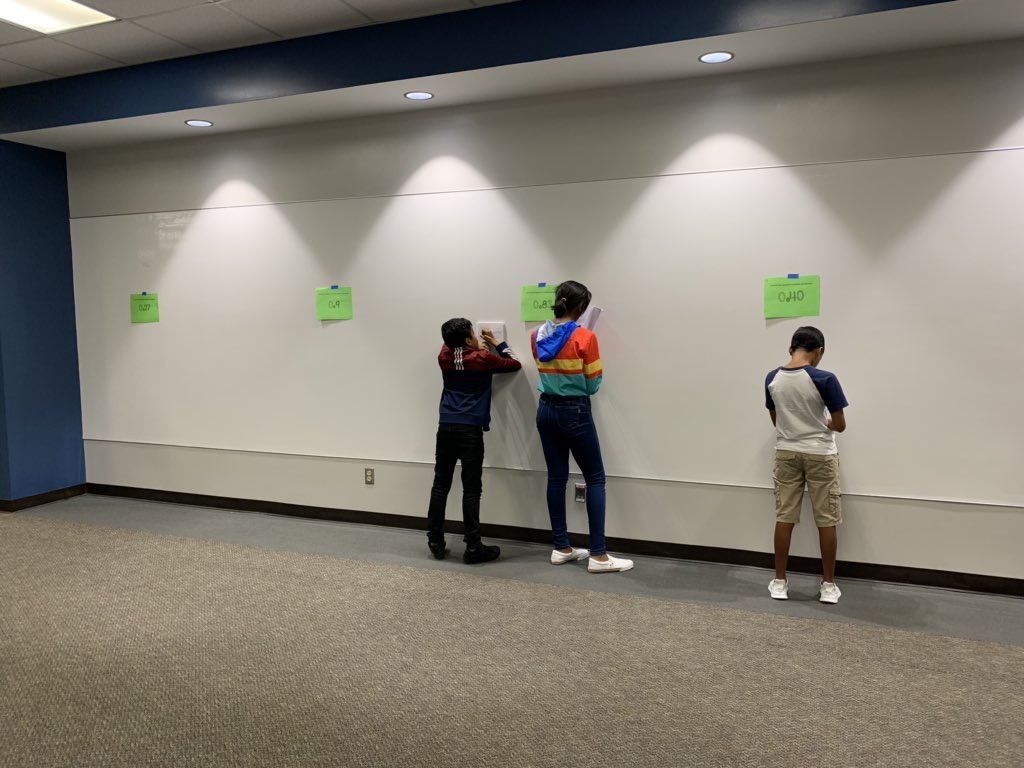 LSmithKISD's tweet image. Stations in the main hall are so fun!! #sixthgrademathrocks #hildehasheart