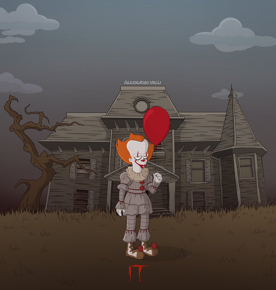 _allevart_'s tweet photo. New #drawing for #ITChapter2 🎈🤡 
https://t.co/7O9StyeFir @ITMovieOfficial @StephenKing https://t.co/DHWd6E8ZOo