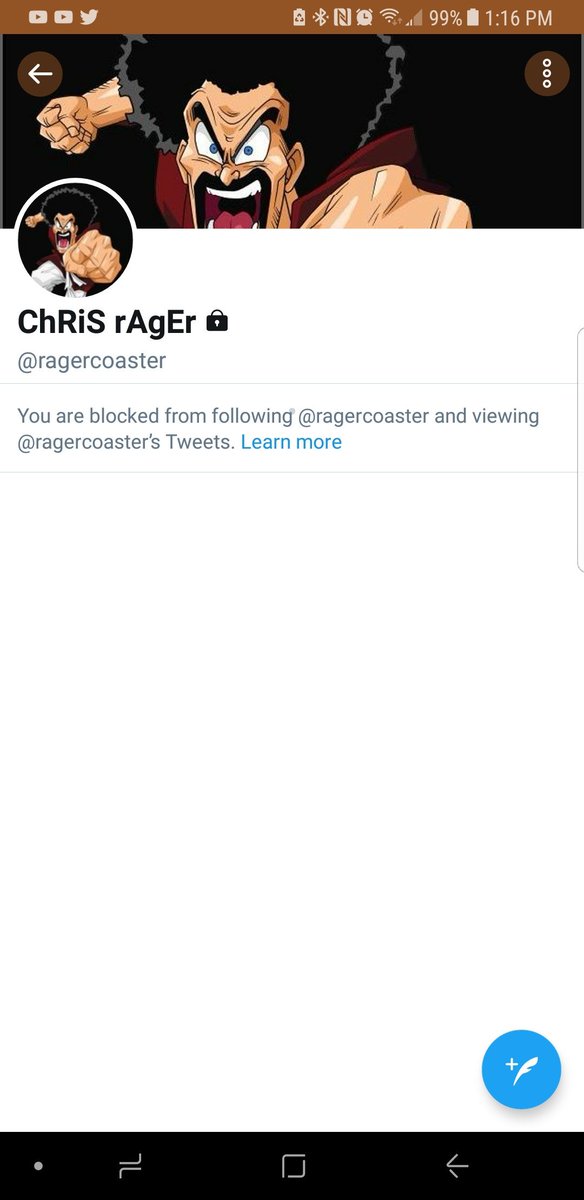 SideFluffy's tweet photo. I didn't realize I was blocked lol but what's even funier is he's in protected mode lol I guess he really can keep his c-ck from his "fans" #FuniLeaks #Funimation #FunimationExposed #Funigate #istandwithvic #VicKicksBack https://t.co/clyA9zn0CD
