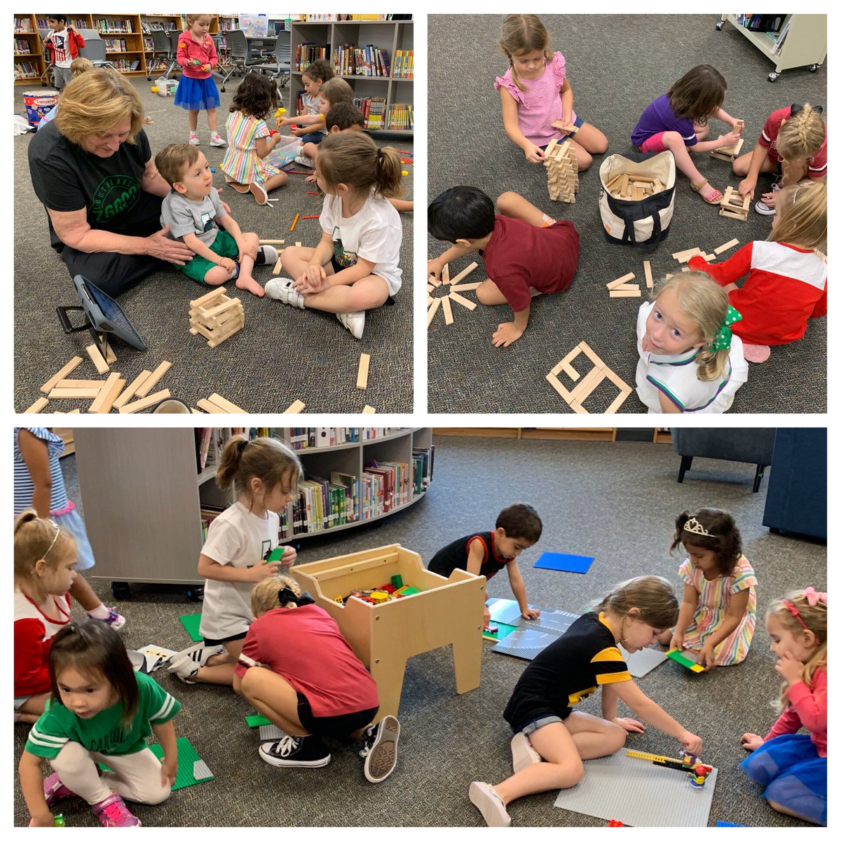 MrsWhitmire0's tweet photo. What a fabulous Friday in Makerspace! Thank you @jodibmccormack for loving preschool! #happycampers #adventureawaits @oldunionES @CISDSpProg https://t.co/B730OiR9Cy