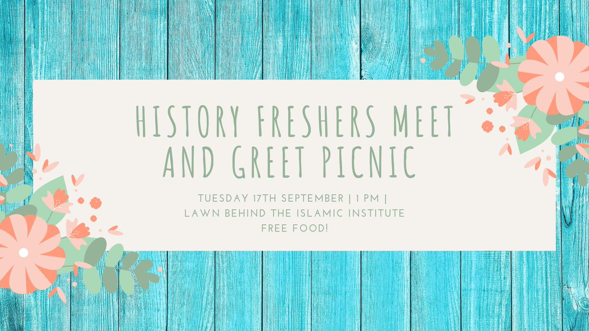 ExeterHistSoc's tweet image. Incoming History freshers come and meet us and your course mates at our FREE PICNIC! 

#Freshers2019 #history #universityofexeter