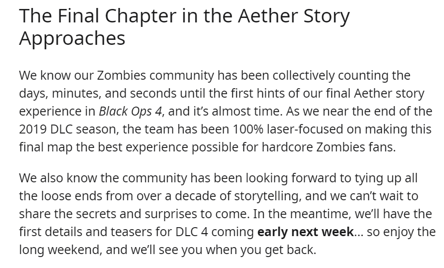 JCbackfire's tweet image. So... @Treyarch just put this out.

The end is near friends. 💙
Teasers begin next week.