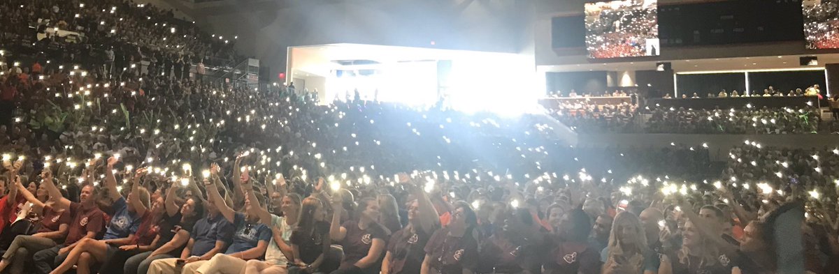 The magical moment when the lights went off - when almost 6000 people sang with me and we became the one! #relentless