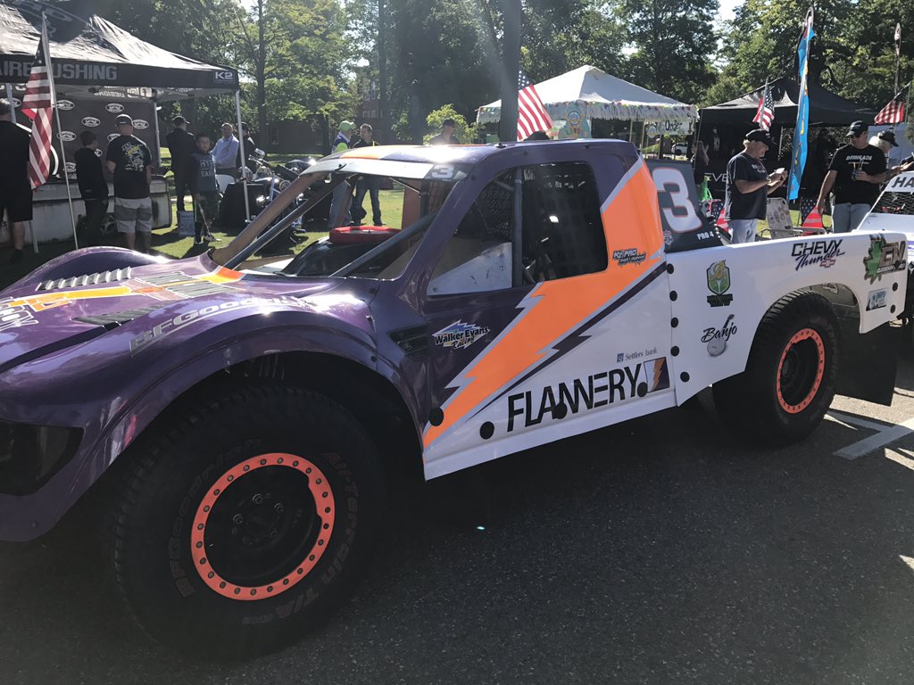 Here in downtown Crandon waiting for the <a href="/CrandonOffRoad/">CrandonInternational</a> parade to start. Some awesome special wraps for this weekend.