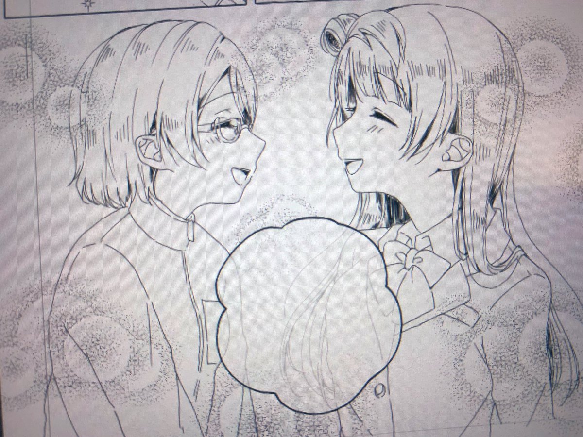 今回いっぱい横顔描いてる～～～ 