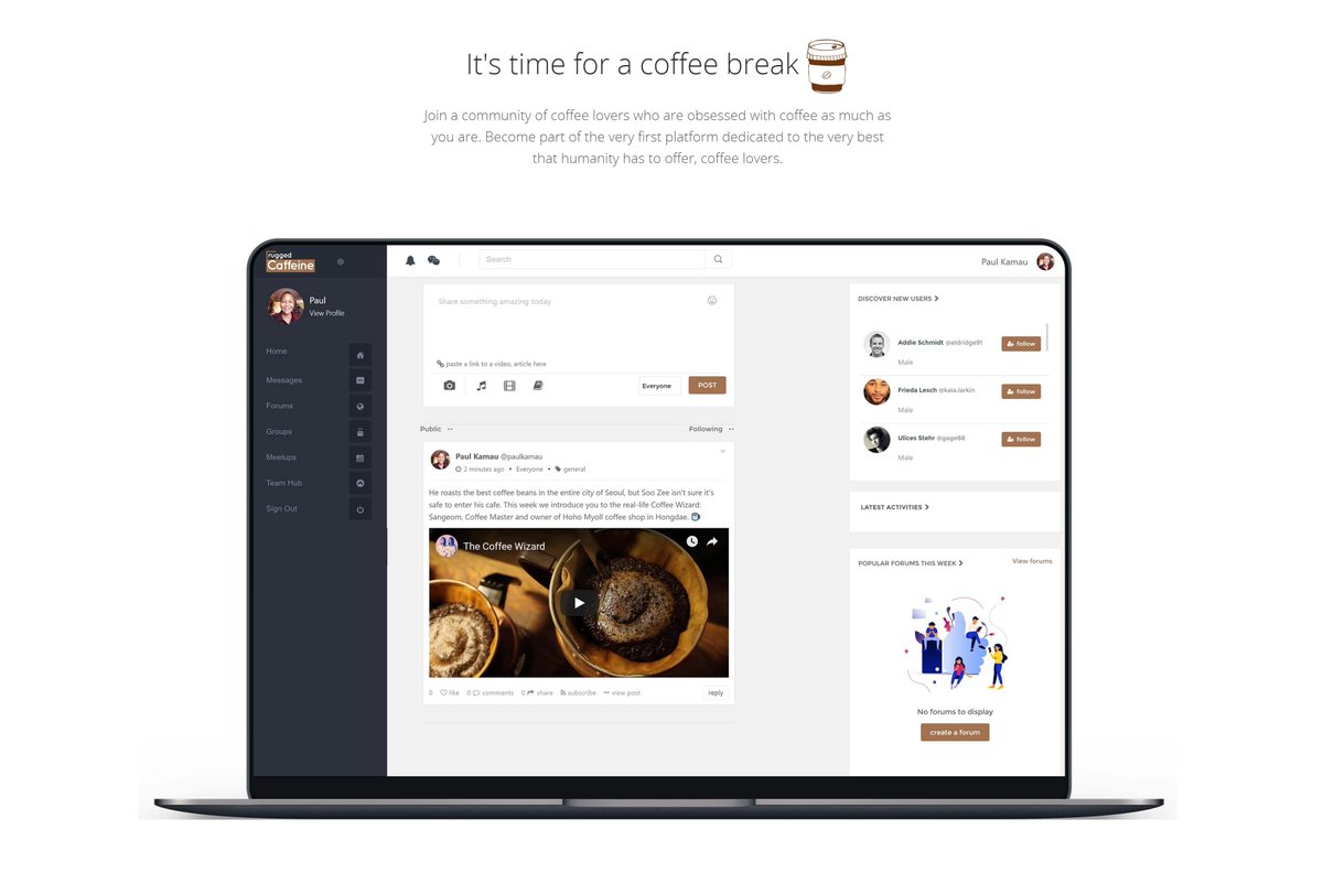 ruggedIO's tweet photo. Check out our latest launch! 🚀 
RuggedCaffeine is a social network for coffee lovers to meet, explore the pleasures of coffee, and build new relationships. 🐱‍👓
https://t.co/lZolJraA1S

#ruggedcaffeine #ruggedio #socialnetwork https://t.co/gIppp7kexE