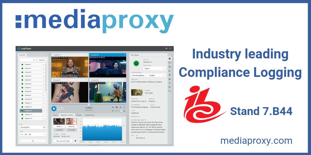 Mediaproxy's tweet photo. Discover major new updates of the industry's leading compliance, analysis and monitoring software @IBCShow on Stand https://t.co/KkfpSXHcWd. Book a meeting - https://t.co/iWycO08Fi6
#Mediaproxy #LogServer #Compliance #Analysis #Monitoring #8k #HEVC #TSoIP #OTT #IBCShow https://t.co/EEdgF6RC0K
