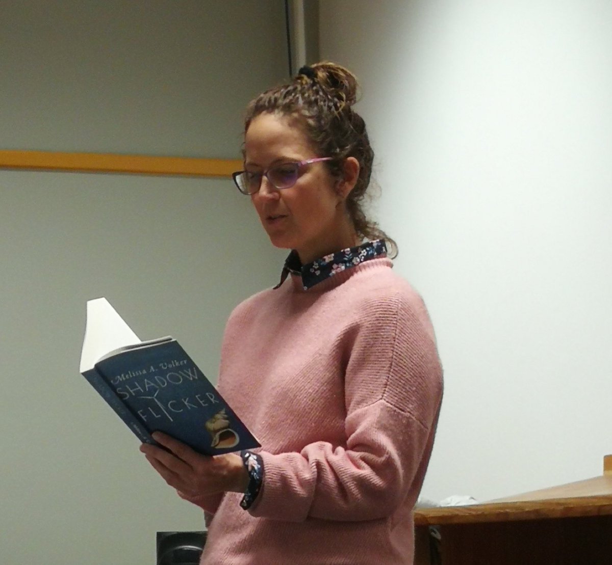 KaravanPress's tweet image. Book tea this morning at the Fish Hoek Public Library with @MissyVolker speaking about her life and writing, and reading the opening passages of her two novels, #ShadowFlicker &amp;amp; #AFracturedLand. Inspiring start to the day!