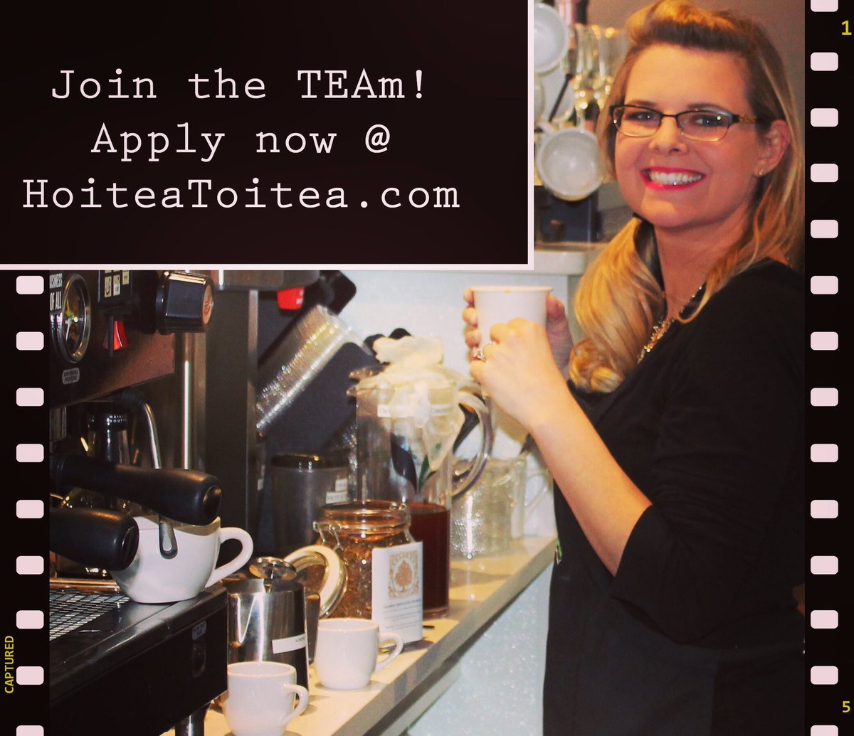 Join our @hoitea_toitea TEAm today! Apply now @ hoiteatoitea.com.  #teatime #teaislife #wedocoffeetoo #TEAm #hoiteatoitea #broadripple #keystone #nowhiring