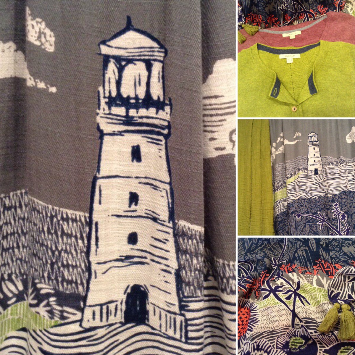 The new <a href="/WhiteStuffUK/">White Stuff</a> collection is inspired by the Cornish coastline. Lino-cutting techniques have been used to form the birds, shells, lighthouses, clouds, sailboats and different textures capturing the rugged charm of Cornwall’s amazing coastal landscape. #fashion #clothes