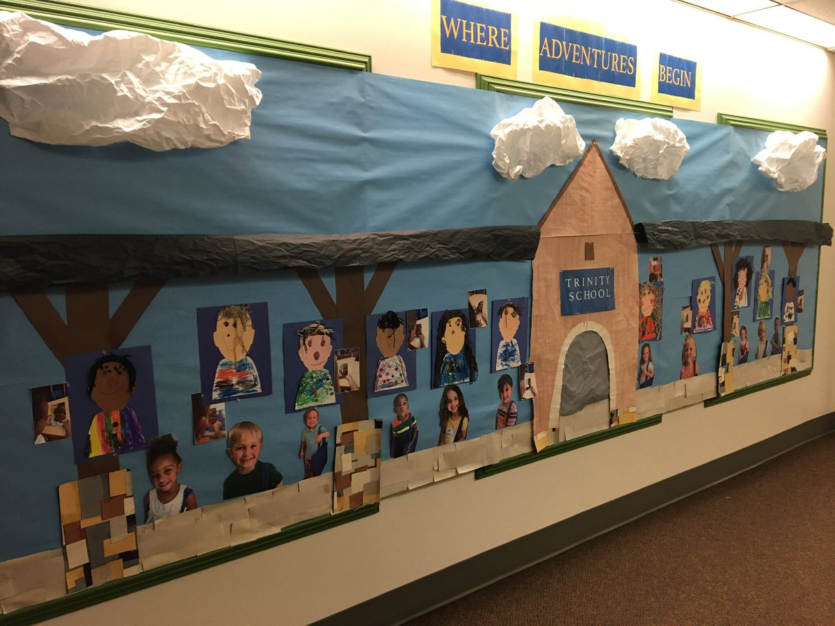 TrinityBears's tweet image. So proud of our self portraits!  Way to go Teddy Bears!  Just in time for Back to School Night #Trinitylearns