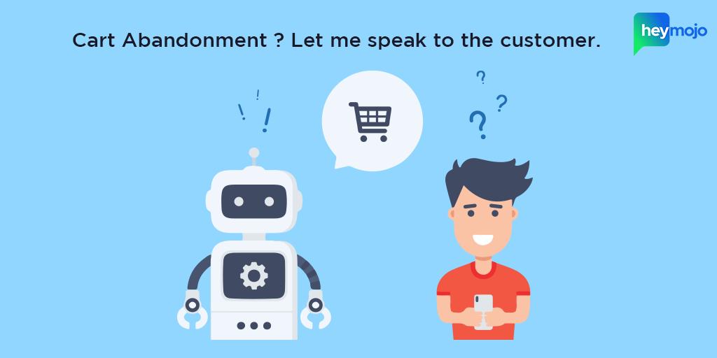 Cart abandonment is an important concern for any #ecommerce business. Our #chatbots are specialized in determining interested buyers and help them complete their purchase in an entirely personalized manner.