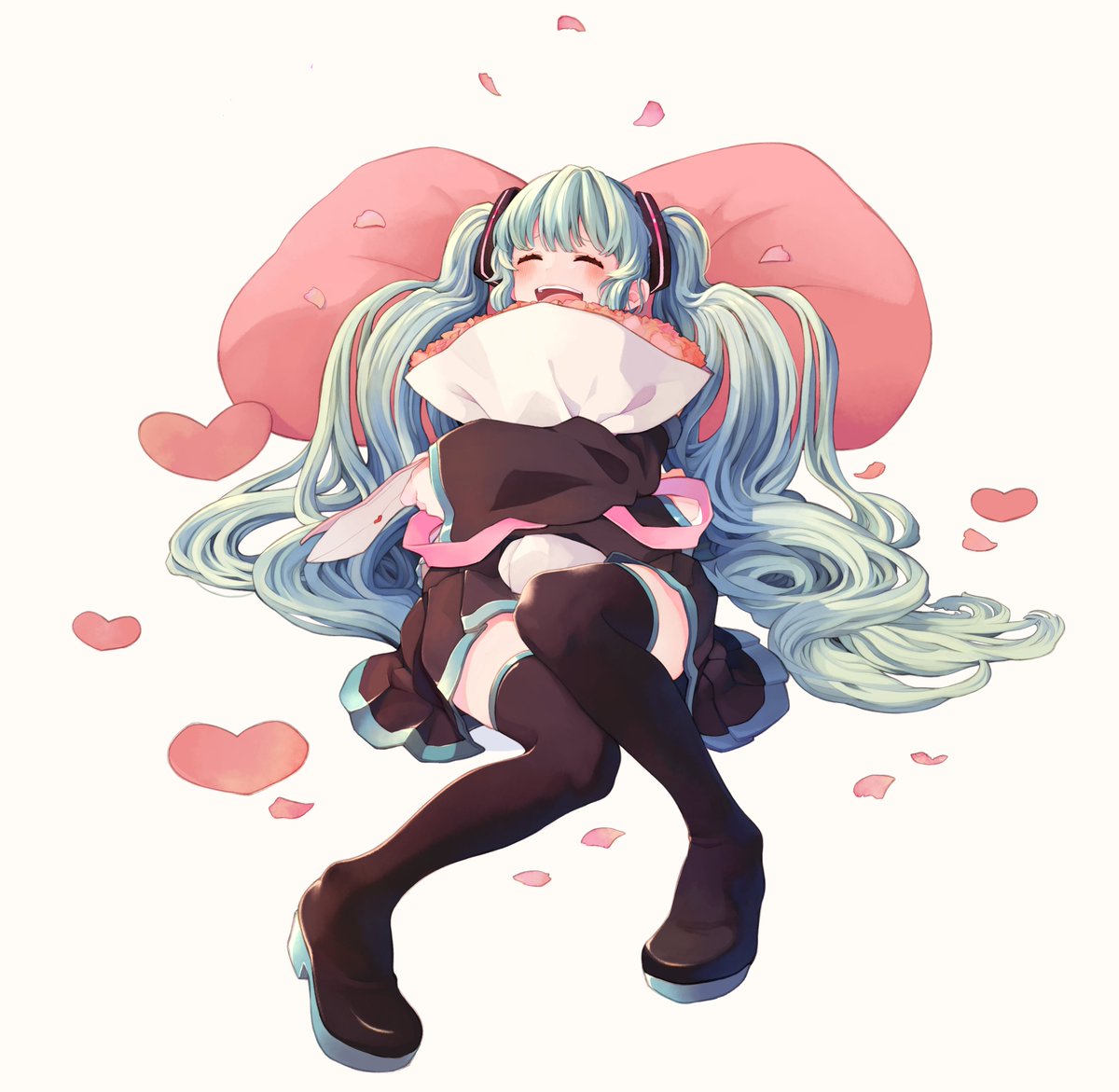 初音ミク 「誕生日おめでと～～!!?✨
#初音ミク生誕祭2019 
#初音ミク誕生祭2019」|ぴんくのイラスト