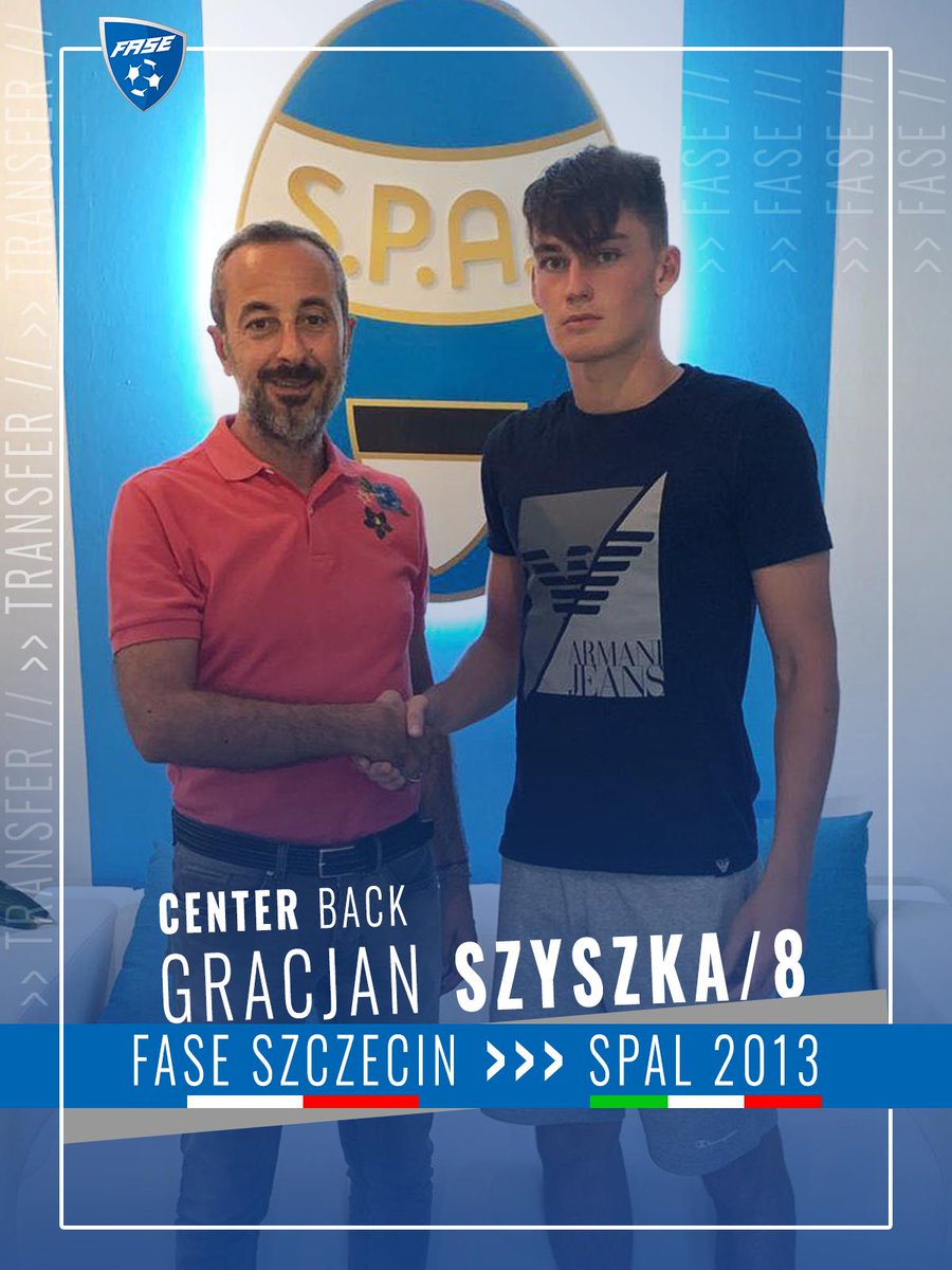 FAMG_PL's tweet photo. 💥💣Mamy „bombę” transferową. 
Gracjan Szyszka (2003) - zawodnik @FASE_Szczecin- dołącza na zasadzie transferu definitywnego do włoskiego SPAL 2013 Ferrara! Dzięki @TomekTomekku za współpracę #gracjan #szyszka #contract  #spal #italy #seriea #tim #famg https://t.co/p4g2rZX7xI