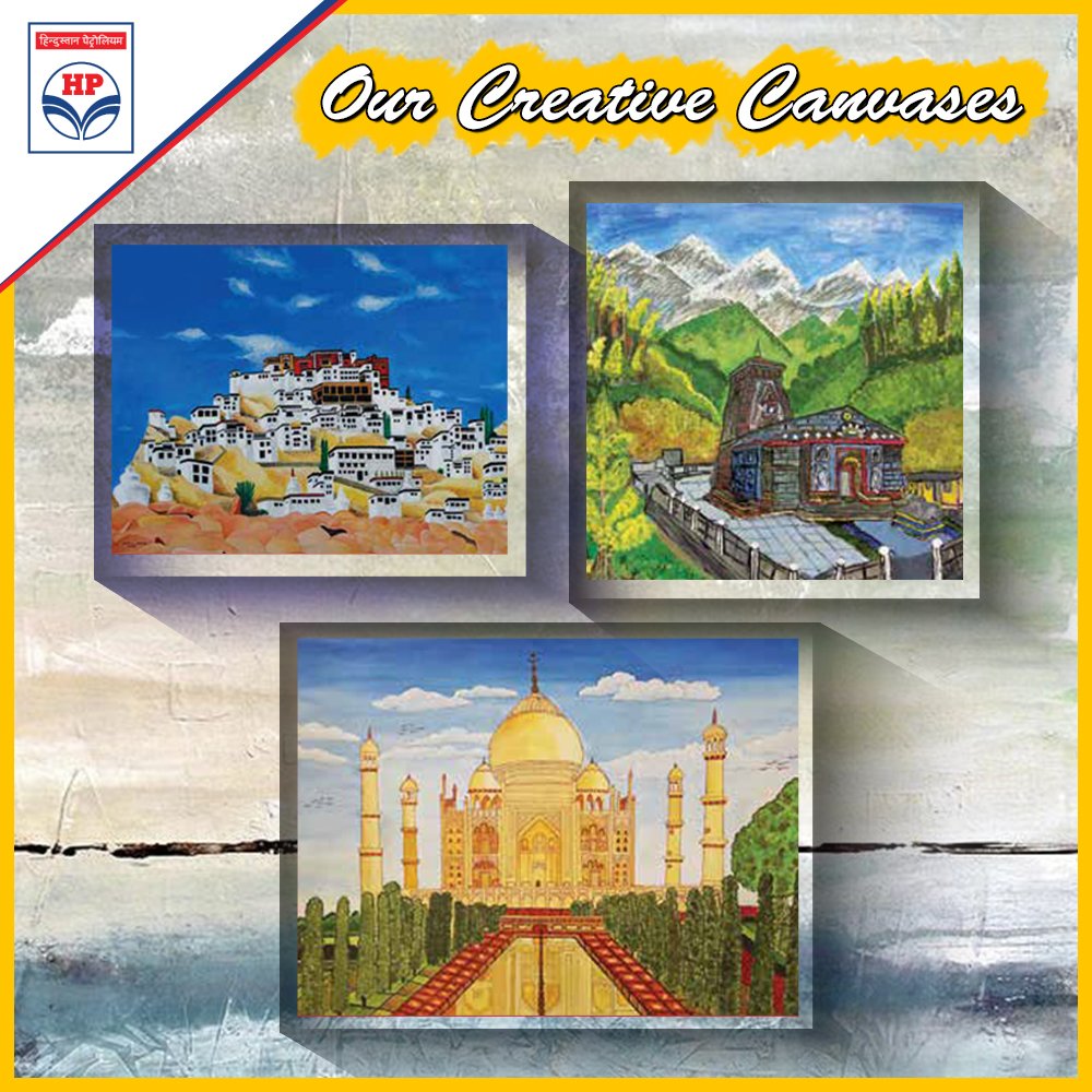 HPCL's tweet photo. We proudly present the stunning pieces of art created by our talented HPites and encourage all to keep pursuing their hobbies. #LifeAtHPCL https://t.co/e73V8WxLUX