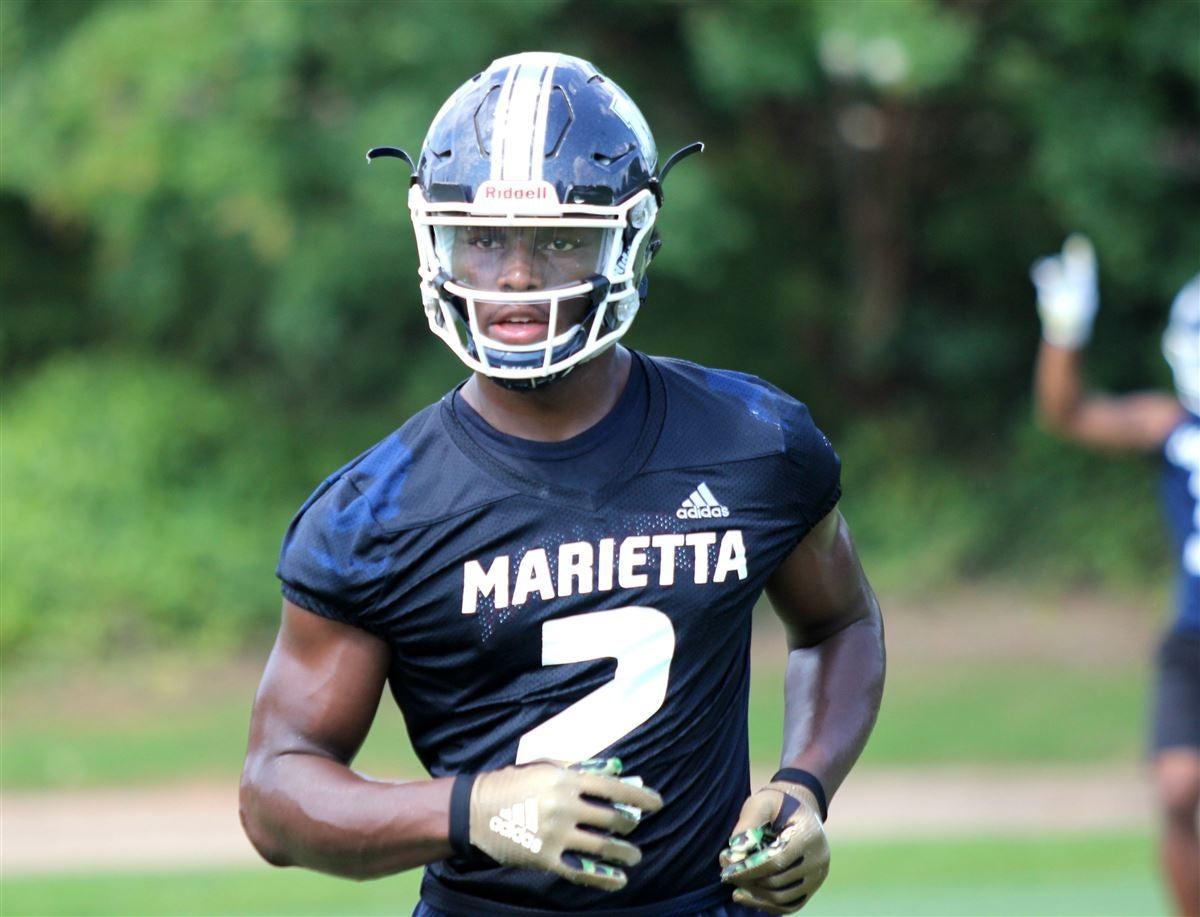 Atl_TD_Club's tweet photo. The @Atl_TD_Club is thrilled to announce Marietta Athlete Arik Gilbert as it's first 2019 Back of the Week presented by @anlseyatlanta. On the night he had 9 catches, 205 yards receiving and 2 TDs. Good luck tonight on @ESPNU! @arik_gilbert @MHSFBFAMILY #TCABackoftheWeek https://t.co/yDK0Vd7OFJ