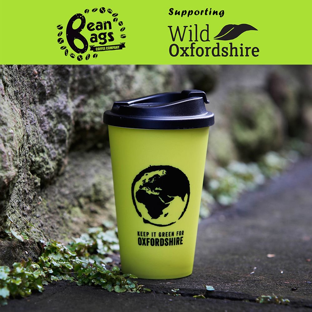 BeanBagsCoffee's tweet photo. 'Keep it Green for Oxfordshire' is a campaign that is tackling wasteful single-use culture. These double walled cups are a great alternative to disposables. All profits go to Wild Oxfordshire. Much more info at https://t.co/iIX83UZarK #BeanBags #oxfordshire #buckinghamshire https://t.co/2fhzbgO0MP