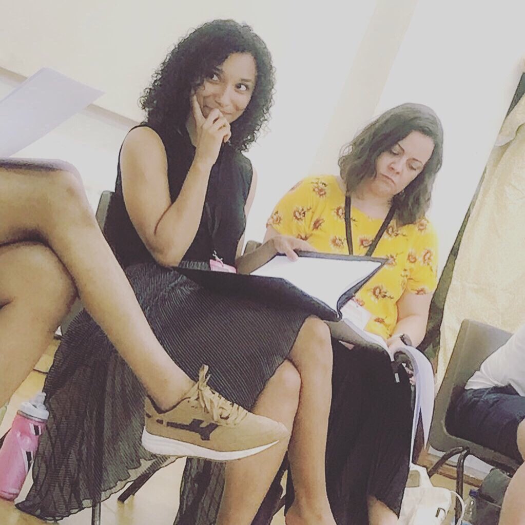 nesctour's tweet photo. It's nearly the end of our first week of rehearsals for #MuchAdo - with our incredible cast &amp; creative team.
Here’s a sneak peak from our first day read through &amp; some fabulous designs from @MrJamesPerkins. 

Get booking - only 6 performances available! https://t.co/lpcrObEjtT https://t.co/2gb1Al3o3L