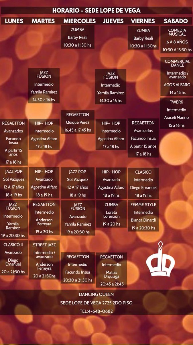queen_devoto's tweet photo. #clases #horarios #sedes #todospodemosabailar @lacattaok @BarbyReali https://t.co/G1UTAJLa3v