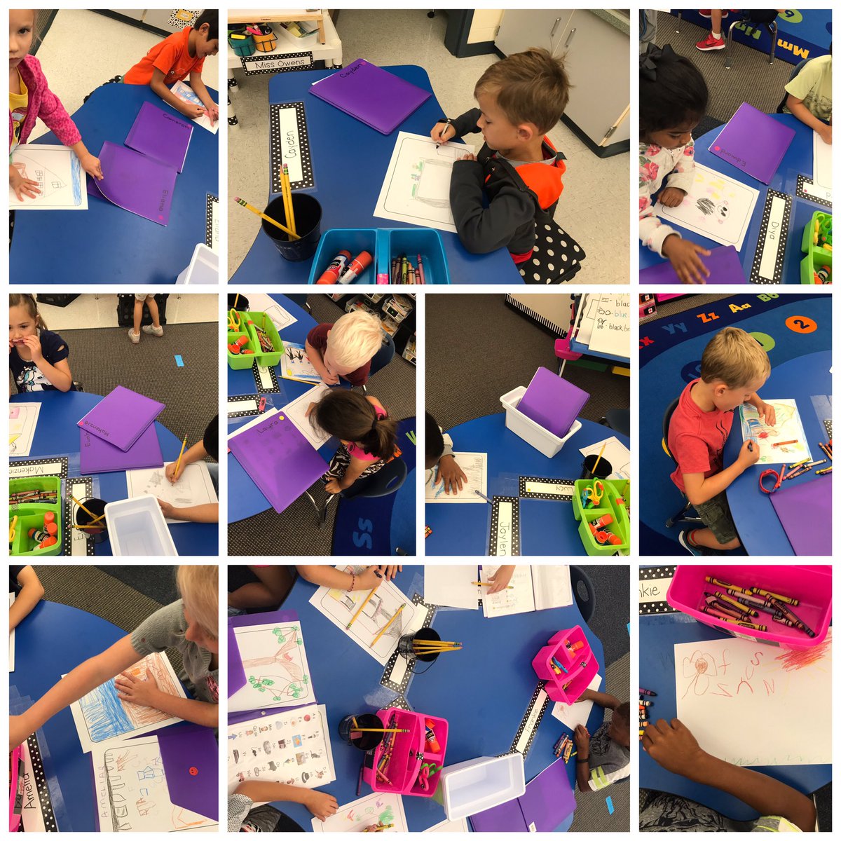 Streeetttcchhhiinngg our words as we listen to each sound! So proud of these kinder writers!