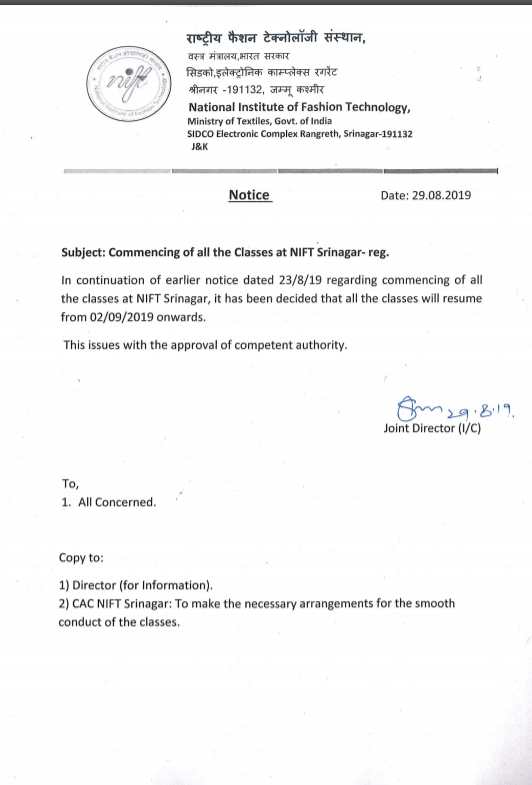 SureelaGala's tweet photo. @NiftSrinagar is continuing their classes from 2nd September, 2019. What about @nitsriofficial ? When will the classes resume? @HRDMinistry @DrRPNishank @PMOIndia @HMOIndia @ndtvindia @aajtak #shiftNITclasses #NITSrinagar #Kashmir https://t.co/DdqZGkLnCR
