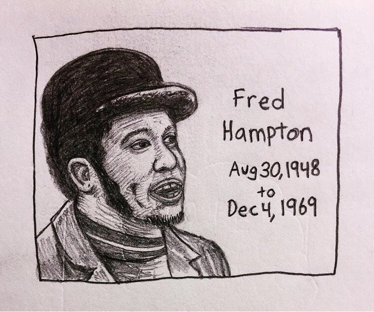 Sharing this old sketch I did of Fred Hampton since today is his birthday. 
Happy birthday Fred. 