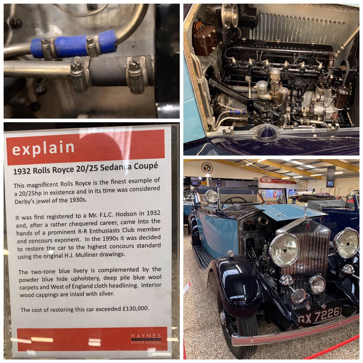 JubileeClipsLtd's tweet photo. A visit to @HaynesMuseum and look what we find....#JubileeClips on a 1932 Rolls Royce @rollsroycecars 20/25 Sedanca Coupe.... https://t.co/FMk34YvArM