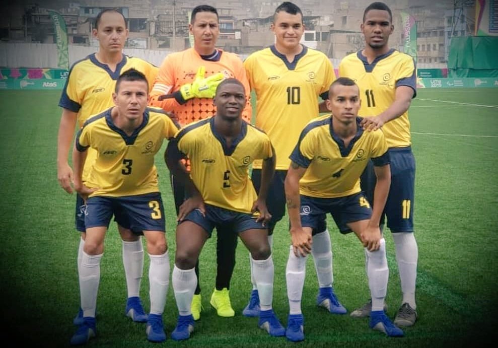 MiDeporteCo's tweet photo. ⚽🇨🇴 La selección Colombia de fútbol 7 parálisis cerebral finalizó su participación en el quinto lugar de los Juegos Parapanamericanos #Lima2019.

#seleccioncolombia
#futbol7
#Parapanamericanos
#ColombiaEnLima https://t.co/1XH3X4xedW