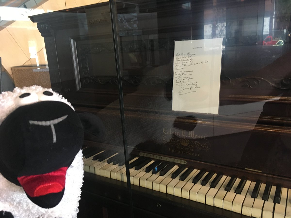 woolly_wilson's tweet photo. Checked out the @nmajh this morning and learned so much about the Jewish contribution in America throughout our country’s history. Checked out #IrvingBerlin’s piano before heading back to more sessions at #AASLH2019 #nmajh https://t.co/ECCpkp0S88
