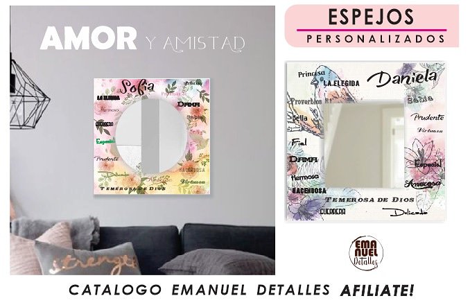 EmanuelDetalles's tweet photo. Espacios agradables para admirar la belleza!! #Espejos #Personalizados
.
.
.
#Regalos #Detalles #Souvenir #Catalogo #Productos #AmoryAmistad #Mirrors #Personalized https://t.co/mEPwSpTugn