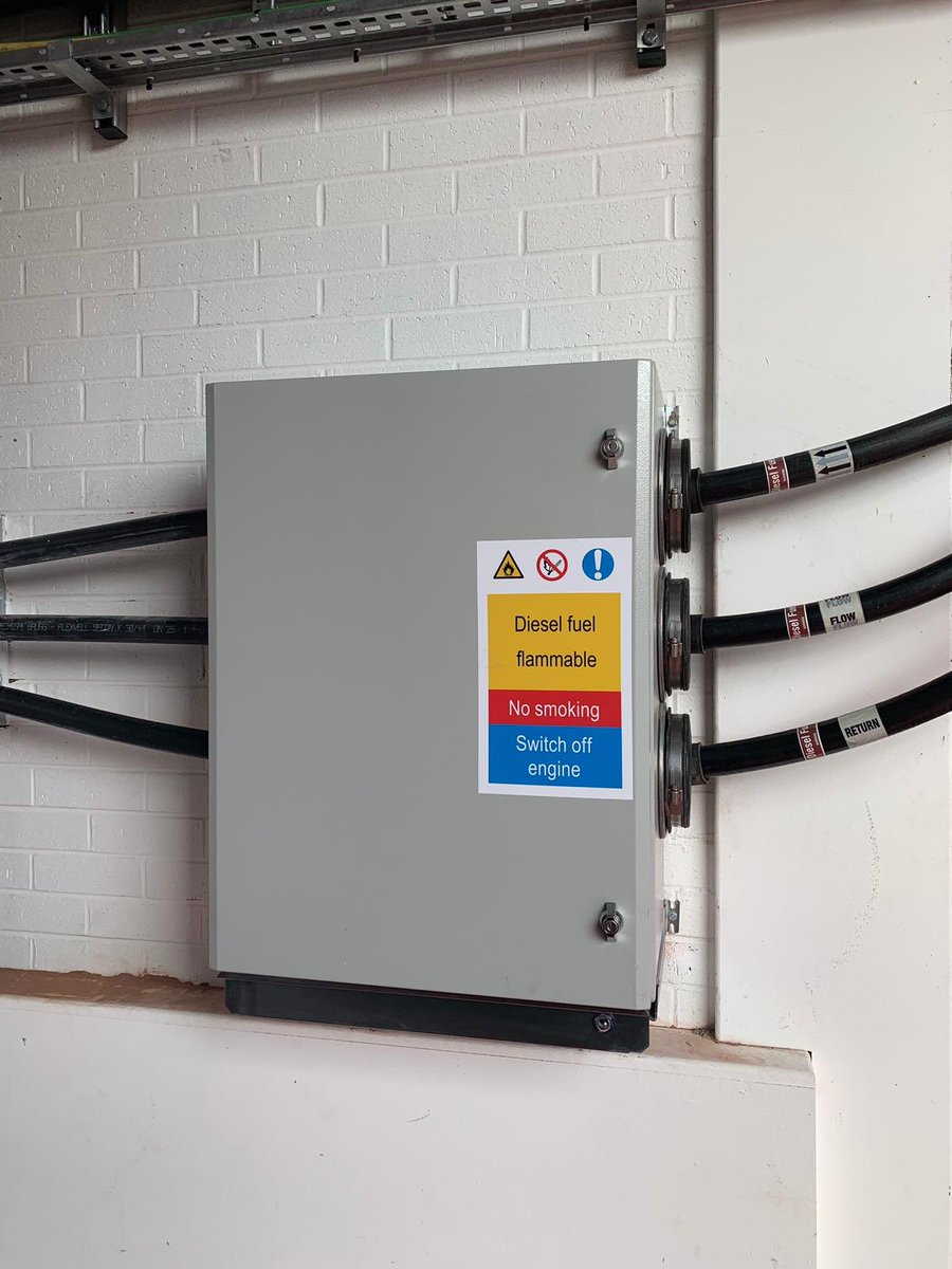 Forecourt_'s tweet photo. New Secondary contained Brugg Secon-X pipework Installation by FIS on Generator Fuel System. 
#Brugg https://t.co/flPNHM6aEV