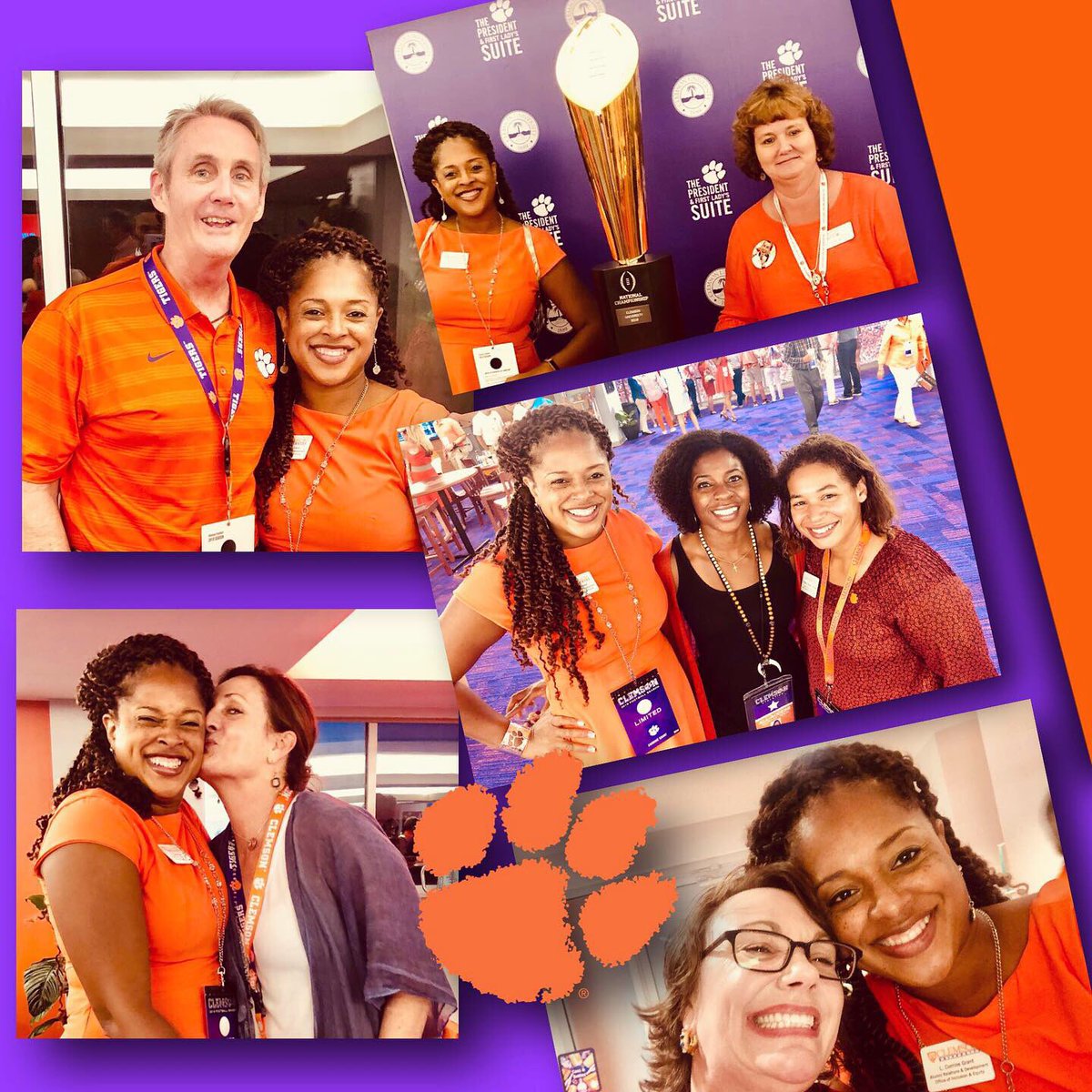 LizaCorrine's tweet photo. 🐅 WEEK 1 of @ClemsonFB ! 🐅#ClemsonvsGeorgiaTech 52-14 🐅  Great time catching up with my #ClemsonFamily &amp; making #ClemsonConnections   #ClemsonMoments @theACCDN @ClemsonUniv  #AllIn https://t.co/y2Pvb3RXQF