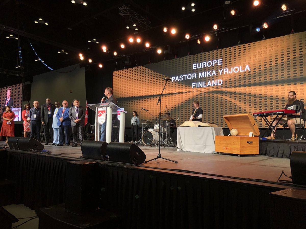 danielalm's tweet photo. Right now prayermeeting for the continents at #25pwc @mikayrjola challenges to prayer for revival in Europe! #pentecostalvikings https://t.co/qGvh42dzDz