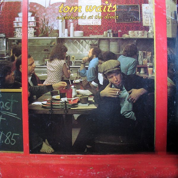 Norman Seeff's classic album cover photo for Tom Waits' Nighthawks At The Diner, 1975 https://amzn.to/2xMmMCM 