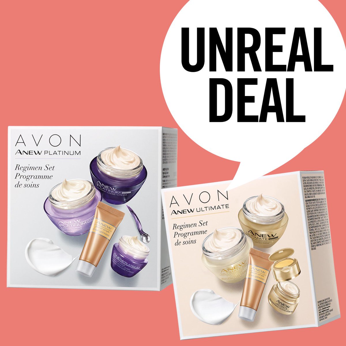 SandyNix's tweet photo. Choose your beauty regimen for only $35 with purchase. Each set includes three full-size moisturizers plus one try-it-size serum. 
https://t.co/3gbgiJzfug
- Avon https://t.co/SmY71ZA1NV