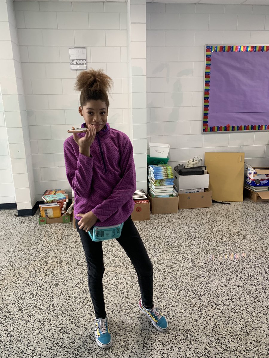 grecojournalism's tweet photo. Morning Show is coming soon! Students rehearsing on camera and calling local businesses for comment! @Grecoms https://t.co/wfwgC2WwQj