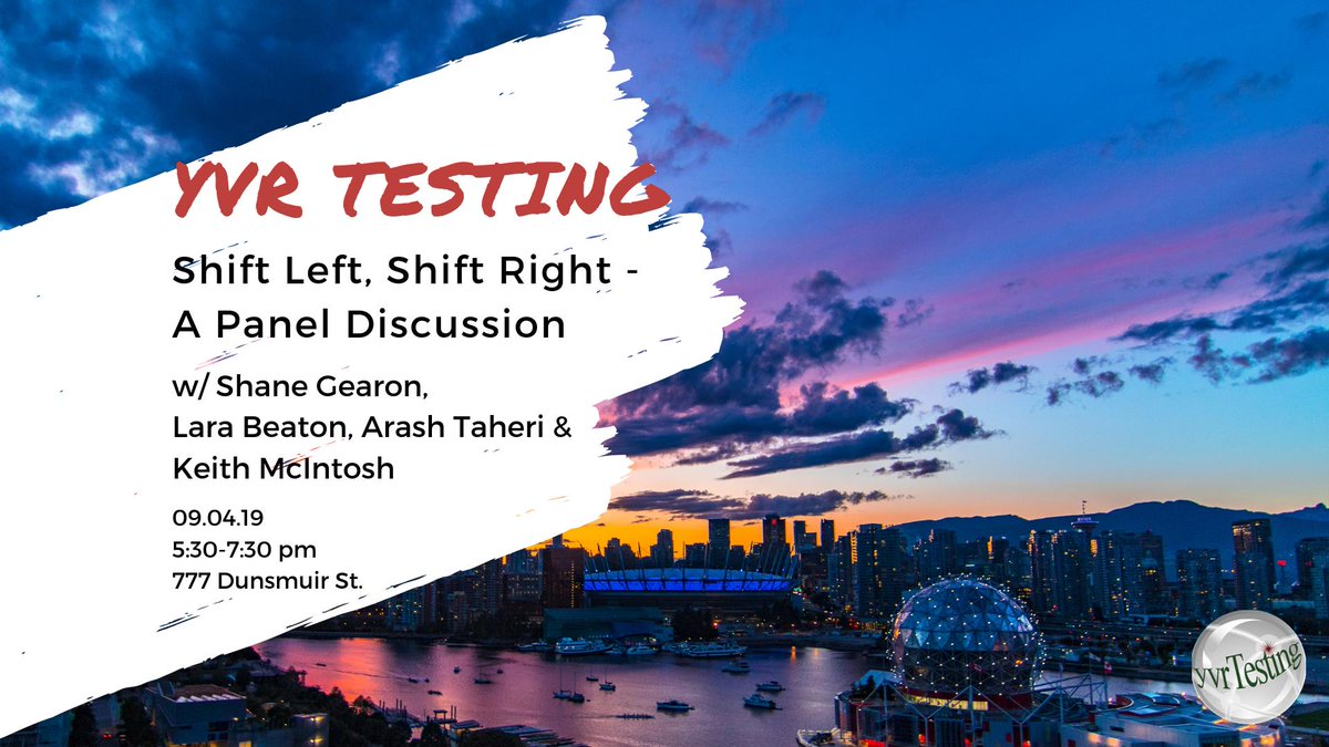yvrTestingGroup's tweet photo. We've pulled a great panel together for Wednesday's meetup come to the meetup page to take a look.: https://t.co/ME78yPeHDm https://t.co/lchUU7qcRe