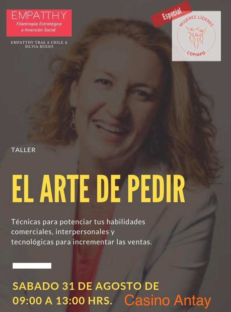 Muy contentas de contar con el taller “El arte de pedir” en #Atacama con la excelente relatora <a href="/silviabueso/">Silvia Bueso</a> ✨😀 👏🏽!! Como <a href="/MLideresCopiapo/">Mujeres Líderes Copiapó</a> potenciamos los aprendizajes que permiten crear herramientas asertivas para nuestras asociadas ! Coordina  <a href="/empatthy_org/">Empatthy</a> <a href="/Rmadera6Rosa/">Rosa Madera/ R wood</a>