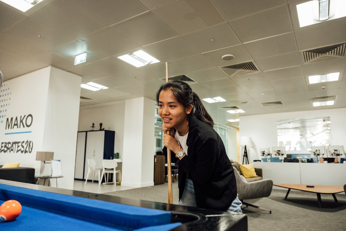 On cue. Our six interns performed as well in their end-of-programme tests as at the Mako pool table. Bright, enthusiastic and capable, a week after their departure, our London HQ feels a little emptier without our first cohort of three young men and three young women. #Mako20
