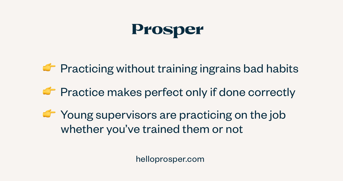 HelloProsper's tweet image. &quot;The fact that so many managers are practicing leadership without training should alarm you.&quot; | Why do we wait so long to train leaders?  buff.ly/2D0v7Gz via @HarvardBiz