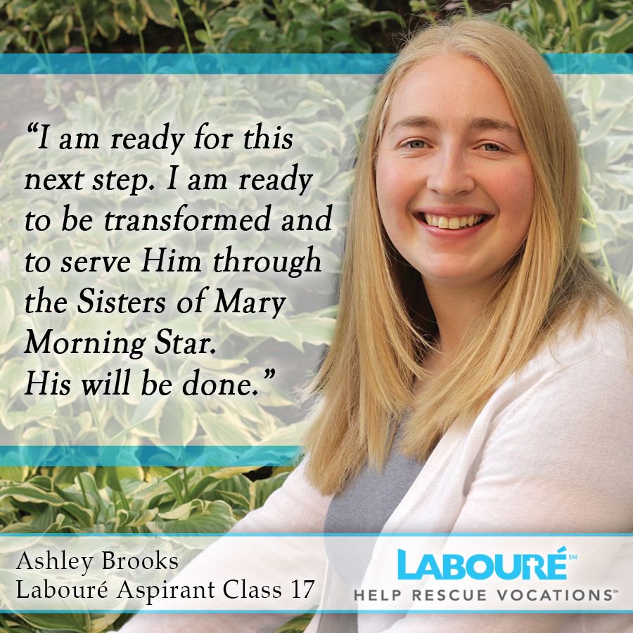 LaboureSociety's tweet image. Ashley's vocation is being blocked by student loan debt. Learn more about how YOU can help RESCUE her vocation along with 13 others at rescuevocations.org/aspirants/
 #Class17 #labouresociety #studentloans #rescue #vocations

Read Ashley's vocation story at rescuevocations.org/wp-content/upl…