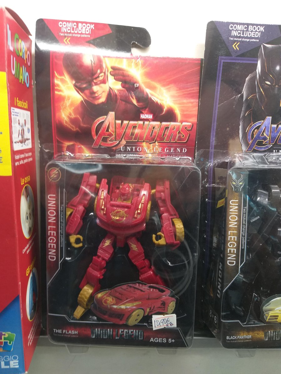 Cia Movie News Extra Pa Twitter マーベル の 超高速 ヒーロー の クイックシルバー じゃなくて フラッシュ が トランスフォーマー 化したという強引な 海賊版 の オモチャ ですが つまりもう とにかく なんでも アベンジャーズ と書いたほうが