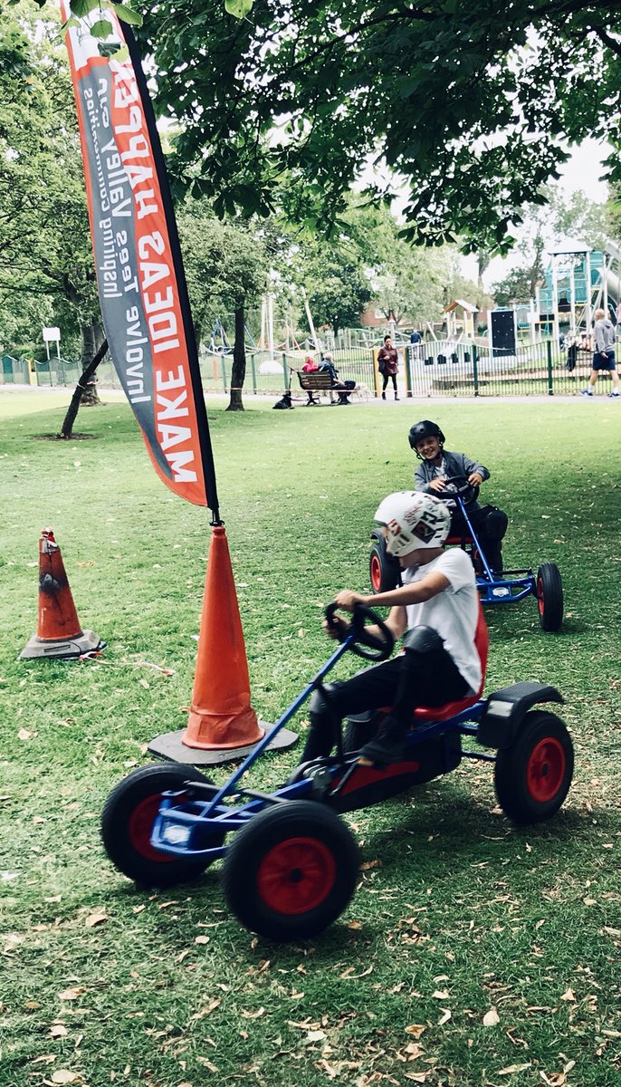 InvolveTees's tweet image. Thanks for having us this morning @BillinghamTC we have such good fun for our final Friday Funday in John Whitehead Park. #youthbus #gokartfun  We love working on our home patch it has made the start of the weekend go with a bang.