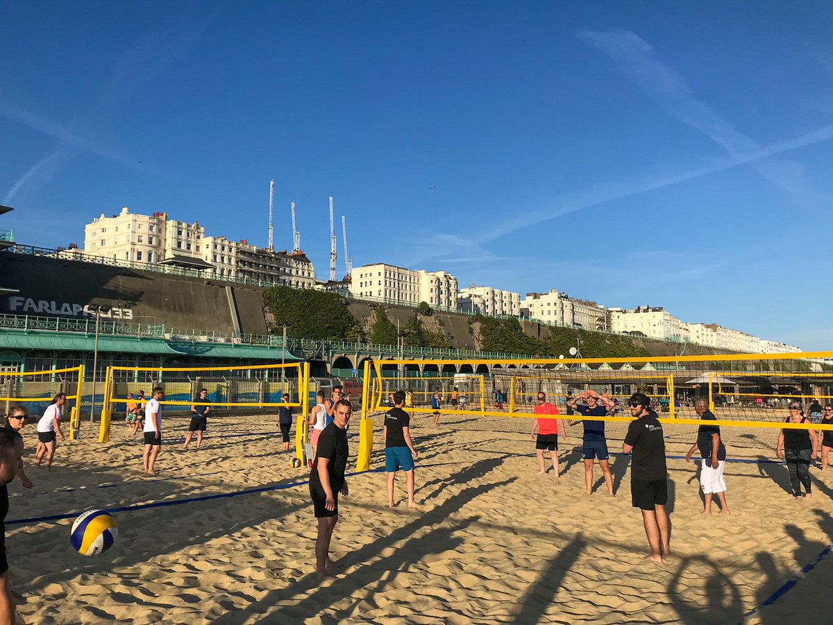 Check out our wonderful team who took part yesterday in the volleyball 🏐 #Brighton