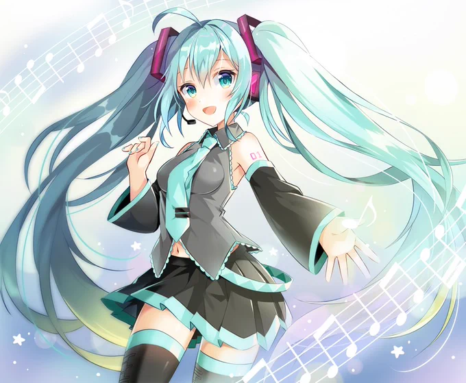 #初音ミク生誕祭2019
過去絵ですが、ミクちゃんおめでとー!?✨ 