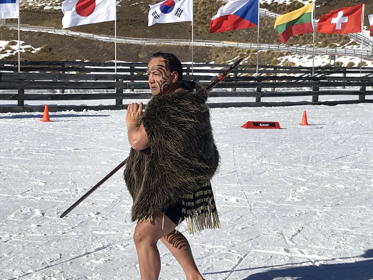 HelenClarkNZ's tweet photo. #MerinoMuster #worldloppet2019 @snowfarmnz #wanakaabout to begin: #tangatawhenua welcome #skiers from around world to race today. @QueenstownLakes @MountainScene @lakewanaka_nz @QueenstownNZ https://t.co/URoi6mIUZT