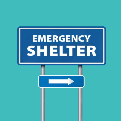 Emergency Shelter Sign