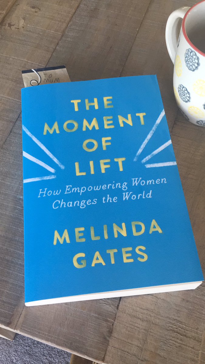 NickieSheehan's tweet photo. I almost never cry read reading books, but #MomentofLift has brought me to tears more than once. Thank you for your work @melindagates and for sharing the stories of some phenomenal women #EqualityCantWait https://t.co/waxV1R6QLV