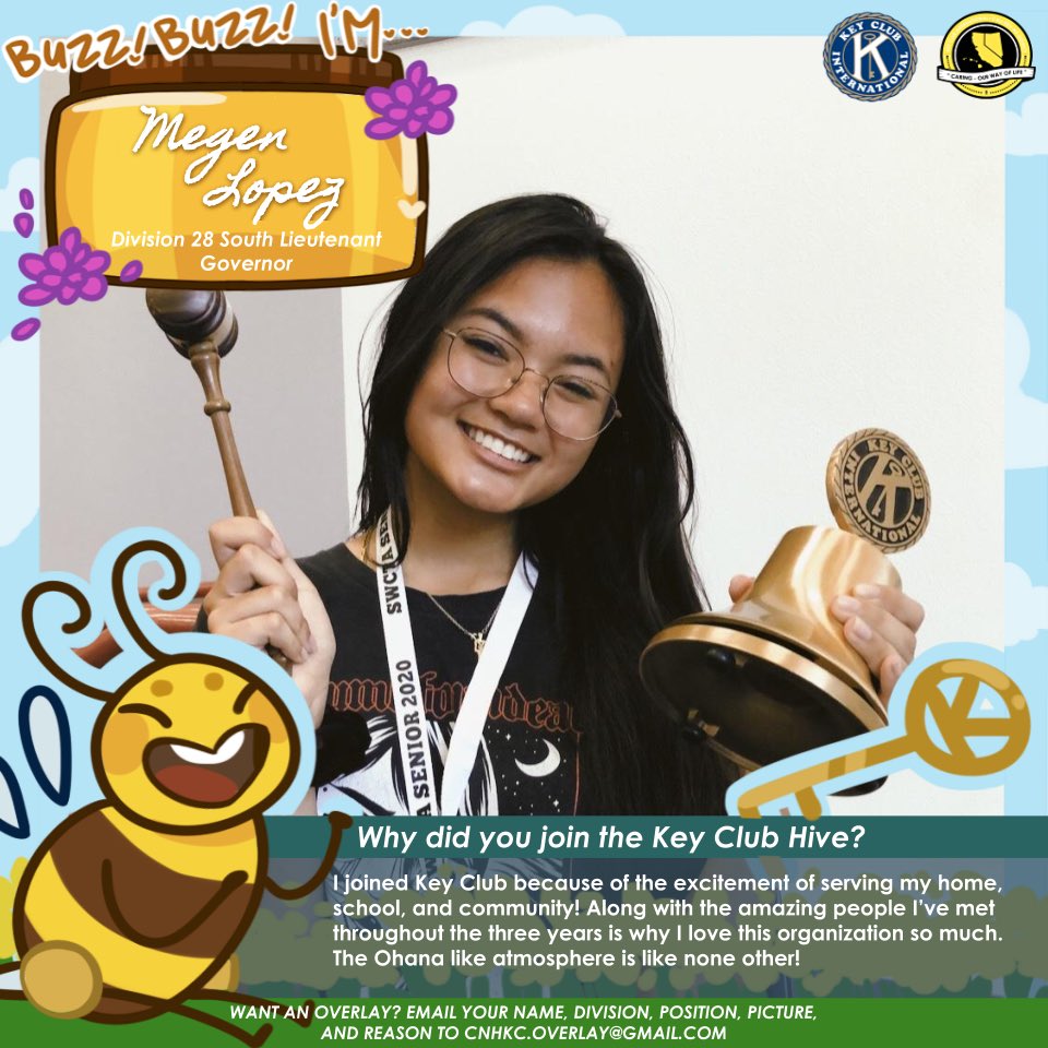 d28sseamonkeys's tweet photo. It’s time for you to #JoinOurHive! Through the end of September, recruit new members by posting this year’s overlay with #JoinOurHive and #CNHKeyClub. Here’s why some of our DLT members joined Key Club. https://t.co/dQ0TqfEePa